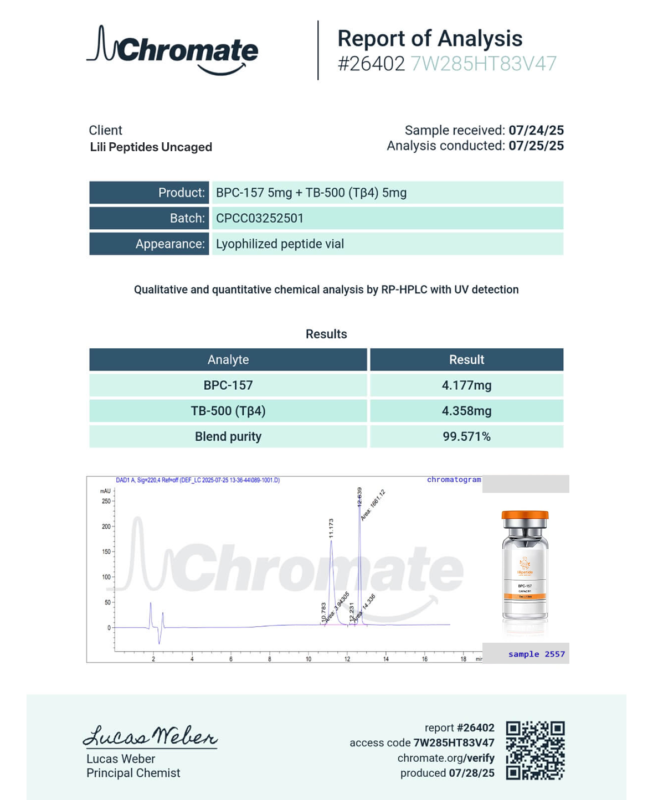 lili peptides certificate 3